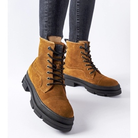 Travailleurs du cuir marron Big Star KK274524 brun 1