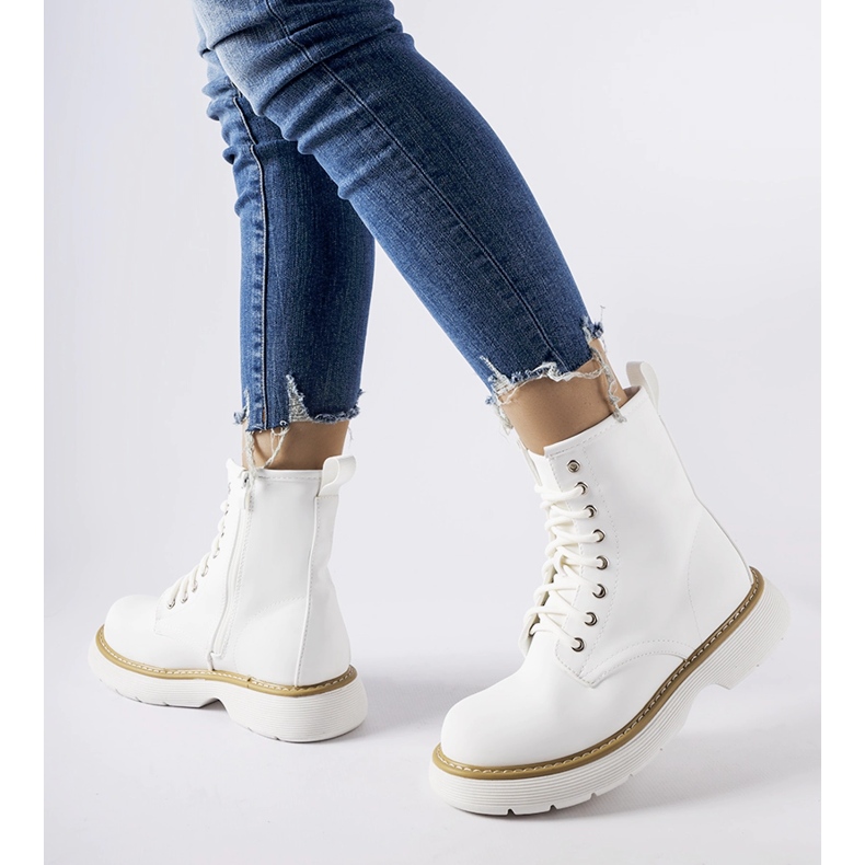 Bottines Benvenuto classiques blanches 2