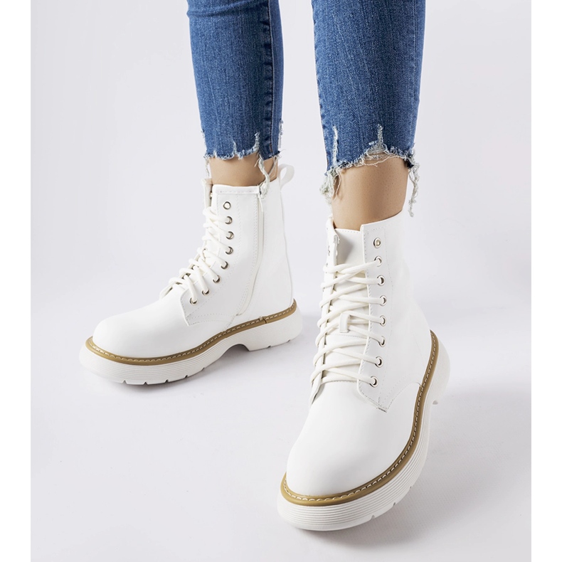 Bottines Benvenuto classiques blanches 1
