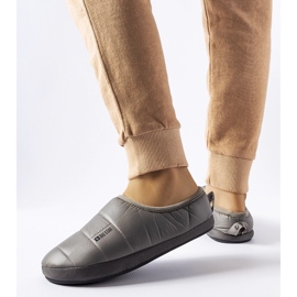 Chaussons d'hiver isolés gris Big Star KK274603 1