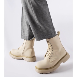 Bottines Benvenuto classiques beiges 2