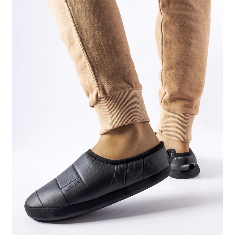 Chaussons isolés noirs Big Star KK274604 le noir 1 Chaussons isolés noirs Big Star KK274604 le noir 1