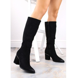 Potocki W WOL190A bottes isolées en daim noir le noir 2