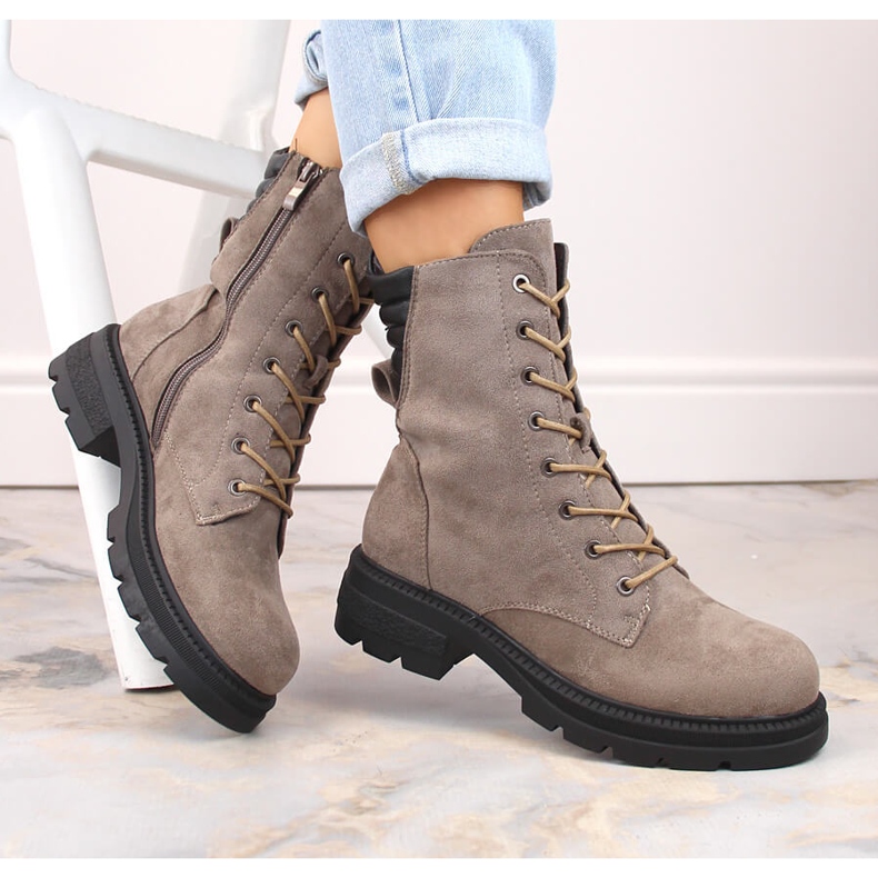 Jezzi RMR2221-17 bottes isolées pour femmes beige 1