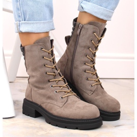 Jezzi RMR2221-17 bottes isolées pour femmes beige 3