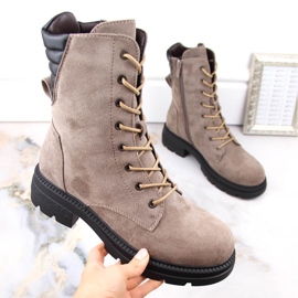 Jezzi RMR2221-17 bottes isolées pour femmes beige 4