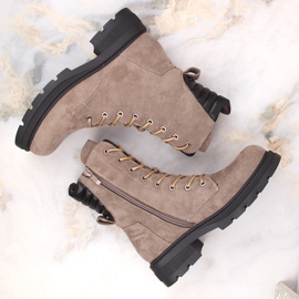 Jezzi RMR2221-17 bottes isolées pour femmes beige 6
