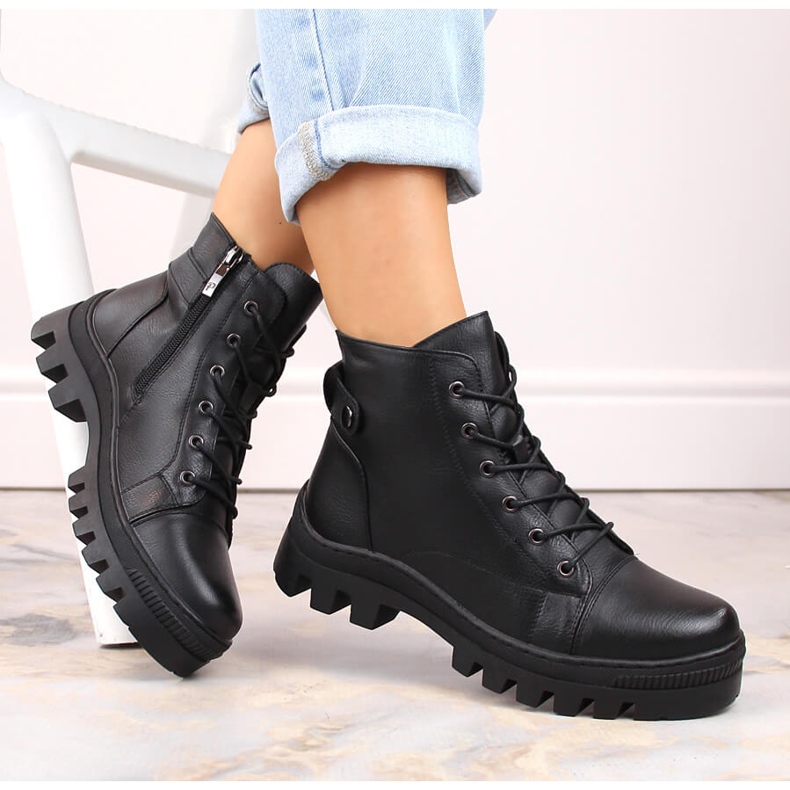 Bottines femme noires Potocki SZ12168 le noir 1