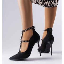 BM Épingles noires ornées d'une rayure Prunella 2