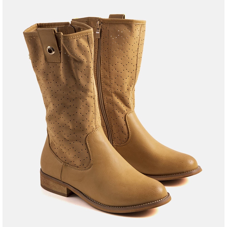 Bottes enfant marron Zulik brun 1