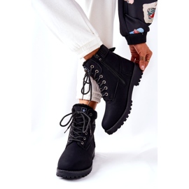 News Bottines trappeur doublées de fourrure pour femme, noir 3