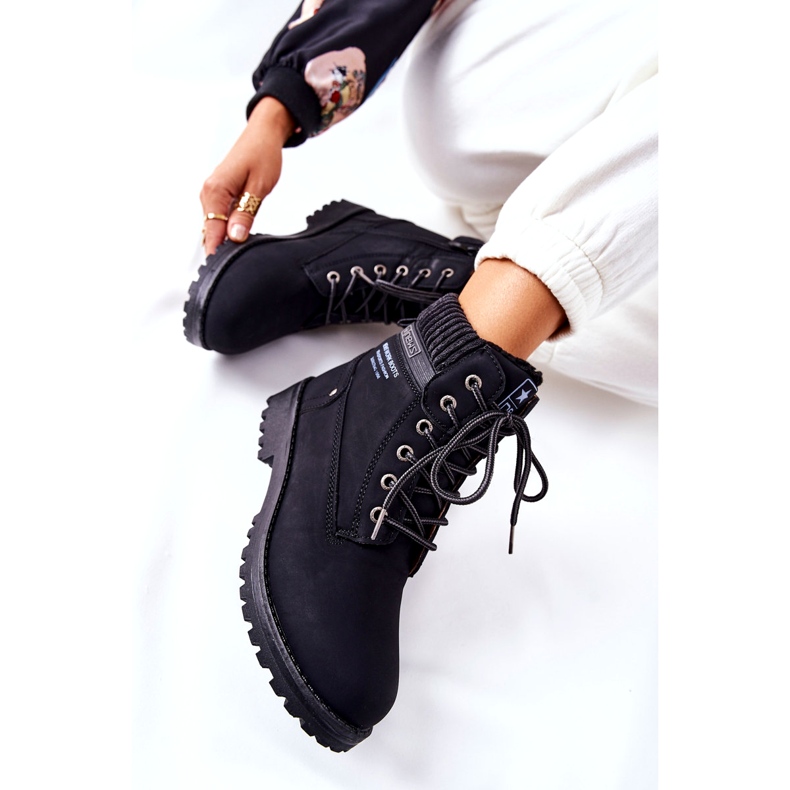 News Bottines trappeur doublées de fourrure pour femme, noir 2