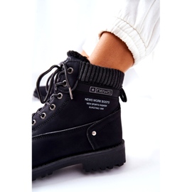 News Bottines trappeur doublées de fourrure pour femme, noir 1
