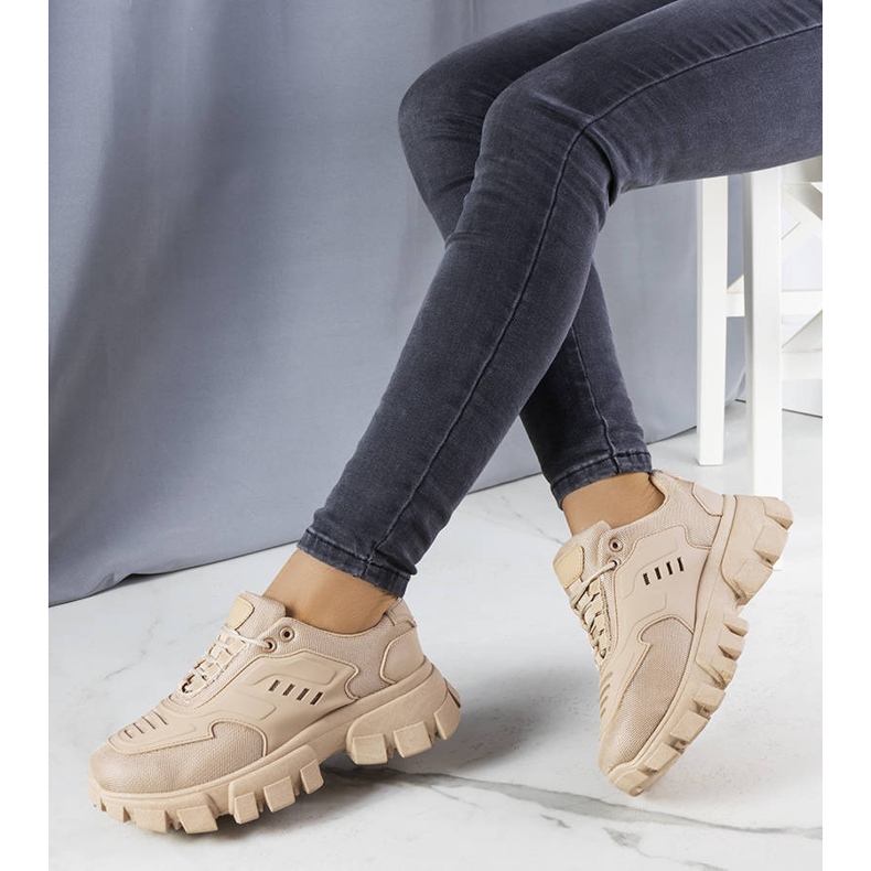 Baskets marron à semelle massive Inez brun 1