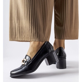 Mocassins classiques noirs à boucle Artus le noir 1 Mocassins classiques noirs à boucle Artus le noir 1