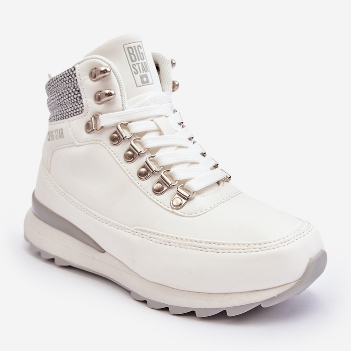 Chaussures de randonnée à lacets Trapper blanc Big Star MM274675 1