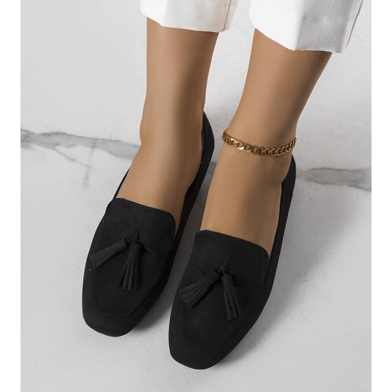 PA1 Ballerines en éco-daim noir Cillian 1