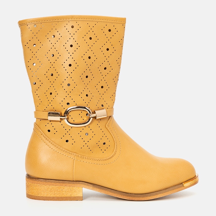 Bottes enfant Valley camel brun jaune 1