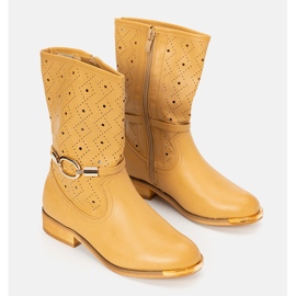 Bottes enfant Valley camel brun jaune 2
