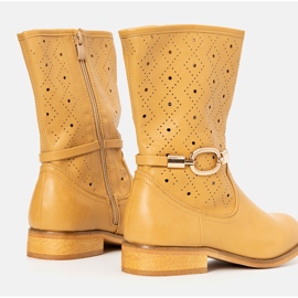 Bottes enfant Valley camel brun jaune 3