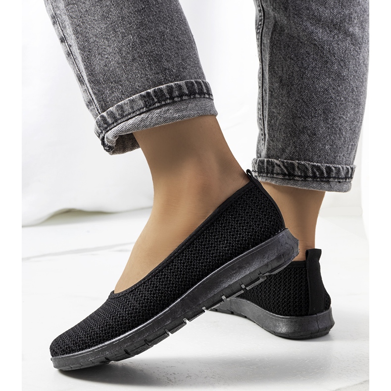 Baskets noires ajourées Ilse 1