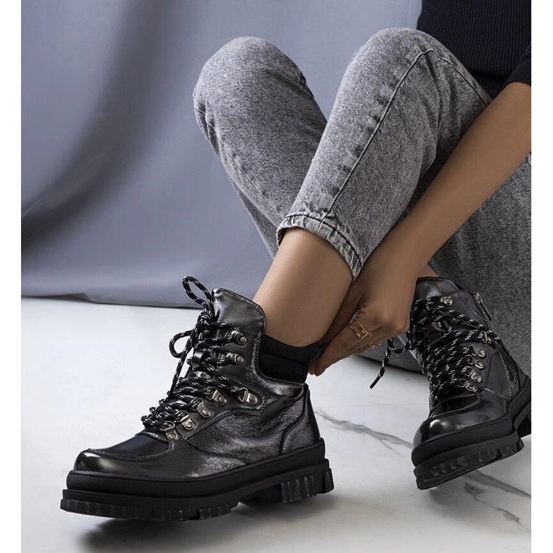 Bottines Prepo vernies noires le noir 1 Bottines Prepo vernies noires le noir 1