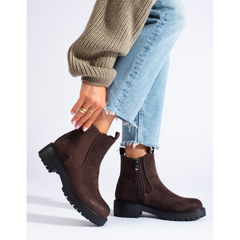 Bottines Chelsea marron Shelovet brun 1