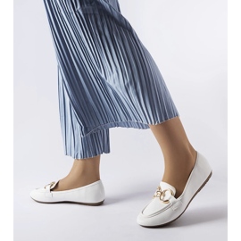 Mocassins Couturier blancs femme 1
