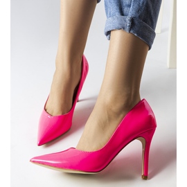 Escarpins Duerr laqués rose fluo 1
