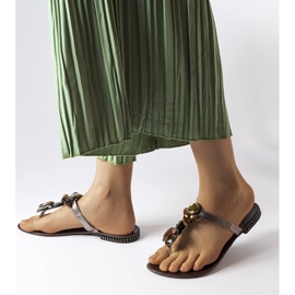 Tongs élégantes marron Zarattini brun 1 Tongs élégantes marron Zarattini brun 1