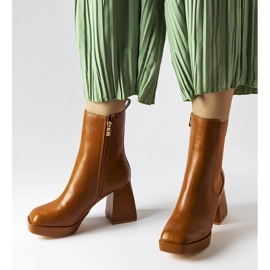 Bottes marron à gros talons Watson brun 1 Bottes marron à gros talons Watson brun 1