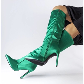 Bottines vertes à talons Marlengo 1