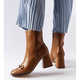 Bottines marron de Castione brun 1
