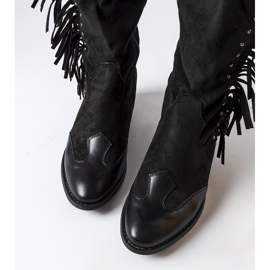 Santiags noires de Tabita le noir 1