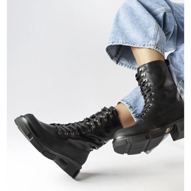 Bottes de travail noires Lori avec une semelle plus épaisse le noir 1