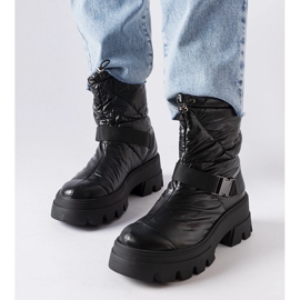 Bottes de neige laquées noires Ambretta 2