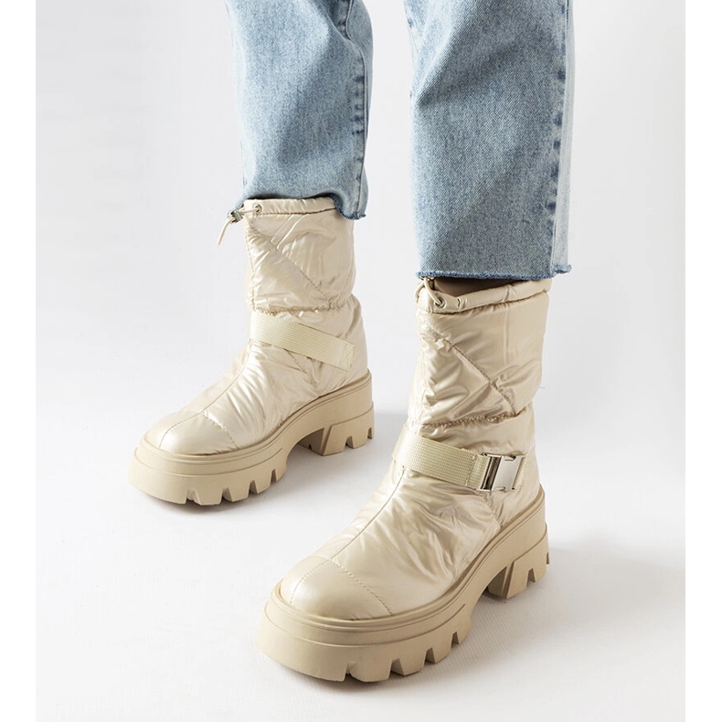 Bottes de neige Ambretta beiges 1