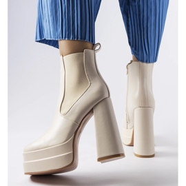 Bottines à talons beiges Copertino 1