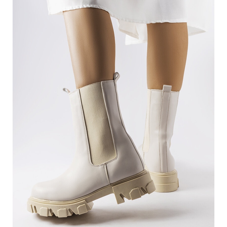 Bottes de travail beiges de Vallejo 1 Bottes de travail beiges de Vallejo 1