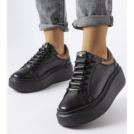 Chaussures noires LS5379 le noir 1