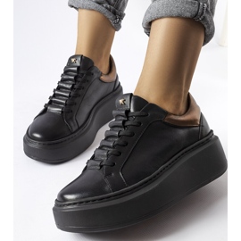 Chaussures noires LS5379 le noir 2