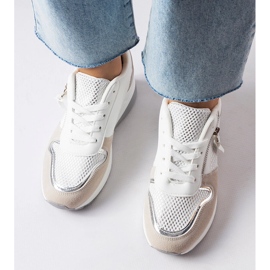 Inna Baskets compensées blanches de Fastello 2