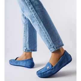 Mocassins bleus en éco-daim de Beltsville 1