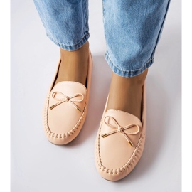Mocassins à nœud beiges Via Foria 1