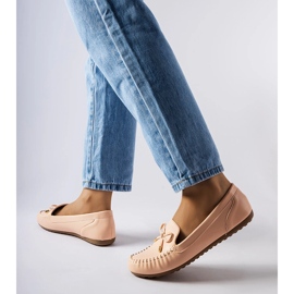 Mocassins à nœud beiges Via Foria 2