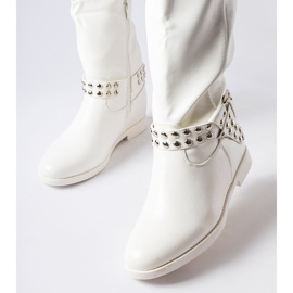 Bottines compensées recouvertes Argentano blanches 2