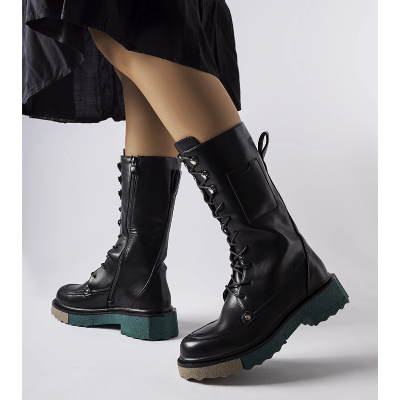 Bottes hautes noires de Nebida 1