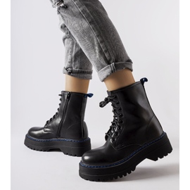 Bottes de travail isolées noires de Stiles le noir 1