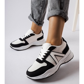 Inna Baskets de sport blanches et noires de Tornano 1