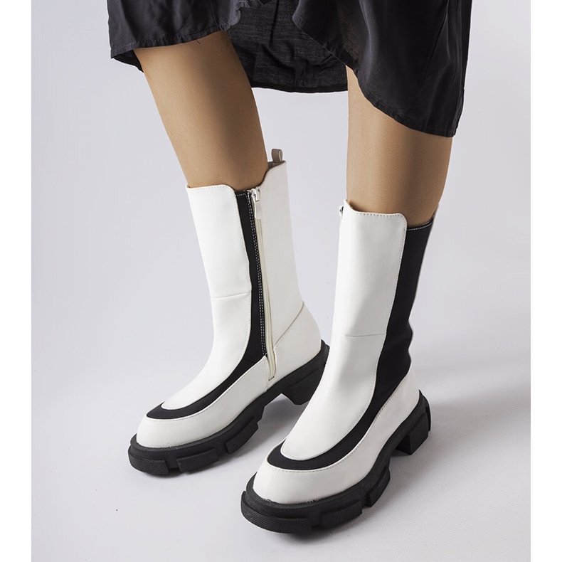 Bottines Gontin blanches 1